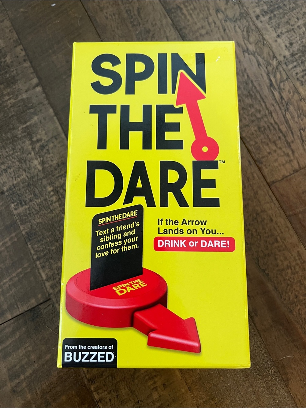 Spin The Dare Party Game - Yellow & Red